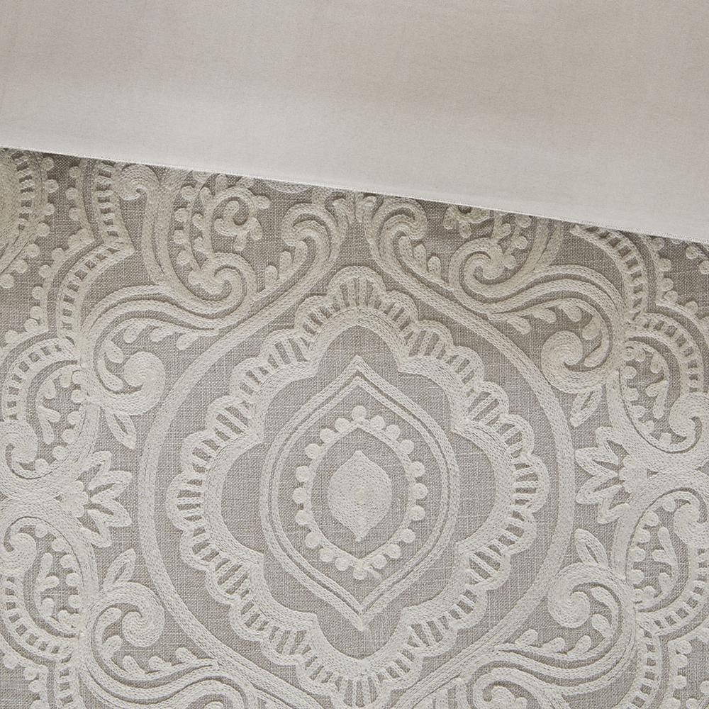 Natural Chain Stitch Embroidery 8pcs Comforter Set, Belen Kox