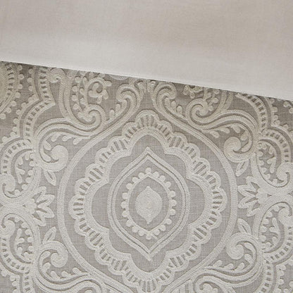Natural Chain Stitch Embroidery 8pcs Comforter Set, Belen Kox