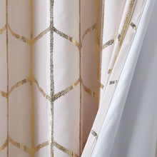 Enchanted Metallic Print Total Blackout Curtain Panel, Belen Kox