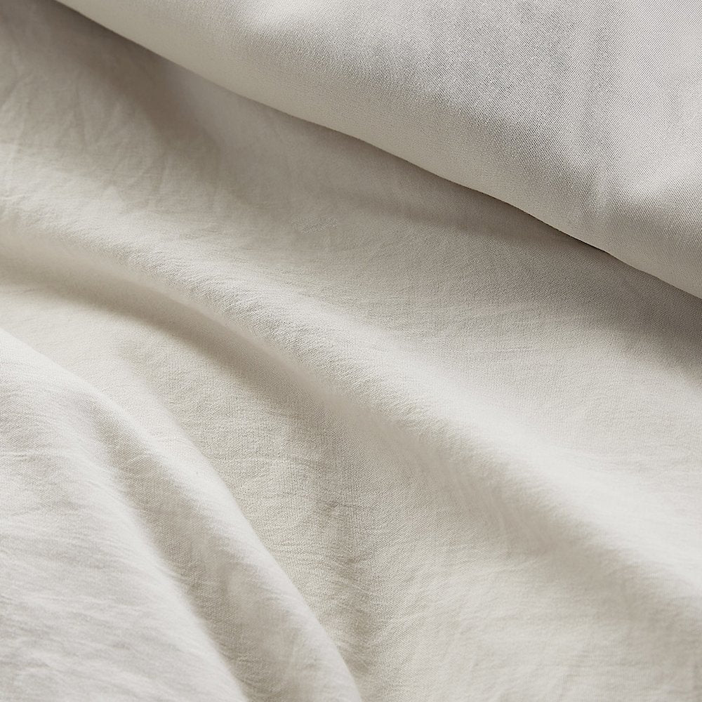 Porter Soft Washed Pleated Duvet Cover Set, Neutral color