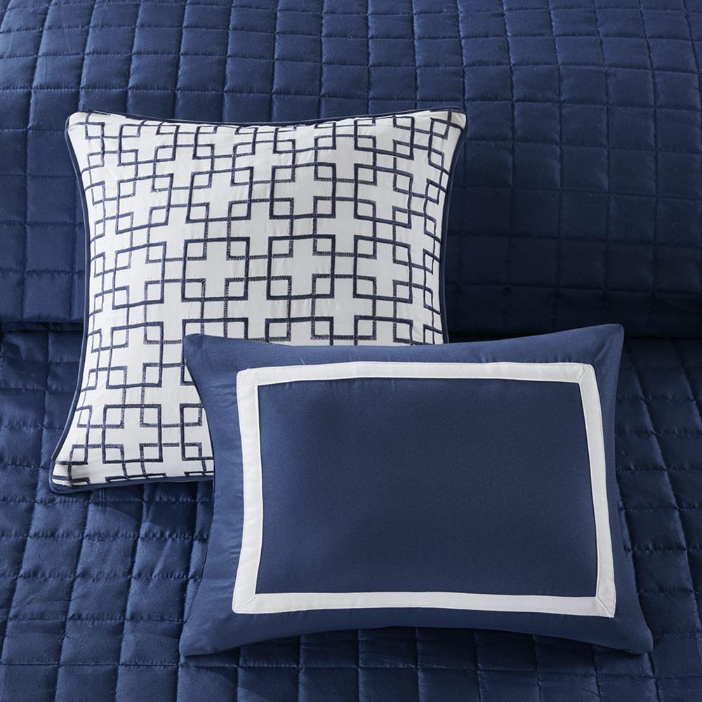 Navy Luxe 8 Piece Comforter Set, Belen Kox