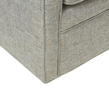Gray Oversized Swivel Chair, Wide Armchair Solid Wood Frame Upholstered Seat