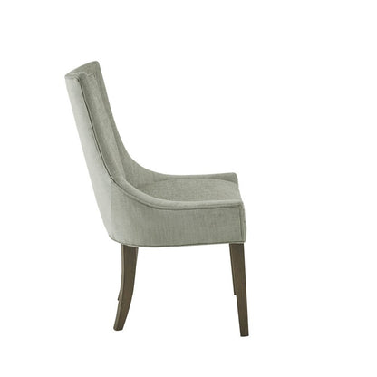 Green Dining Chairs Set of 2, Mid Century Upholstered Chairs for Dining Table