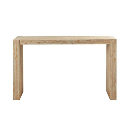 Brown Small Console Table, Wood Console Table for Entryway with Narrow Profile