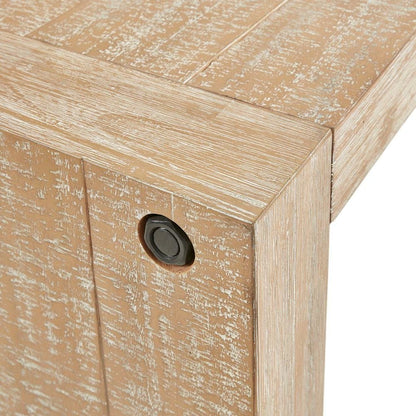 Brown Small Console Table, Wood Console Table for Entryway with Narrow Profile