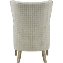 Beige Wing Chair with Stylish Design and Comfortable Upholstery