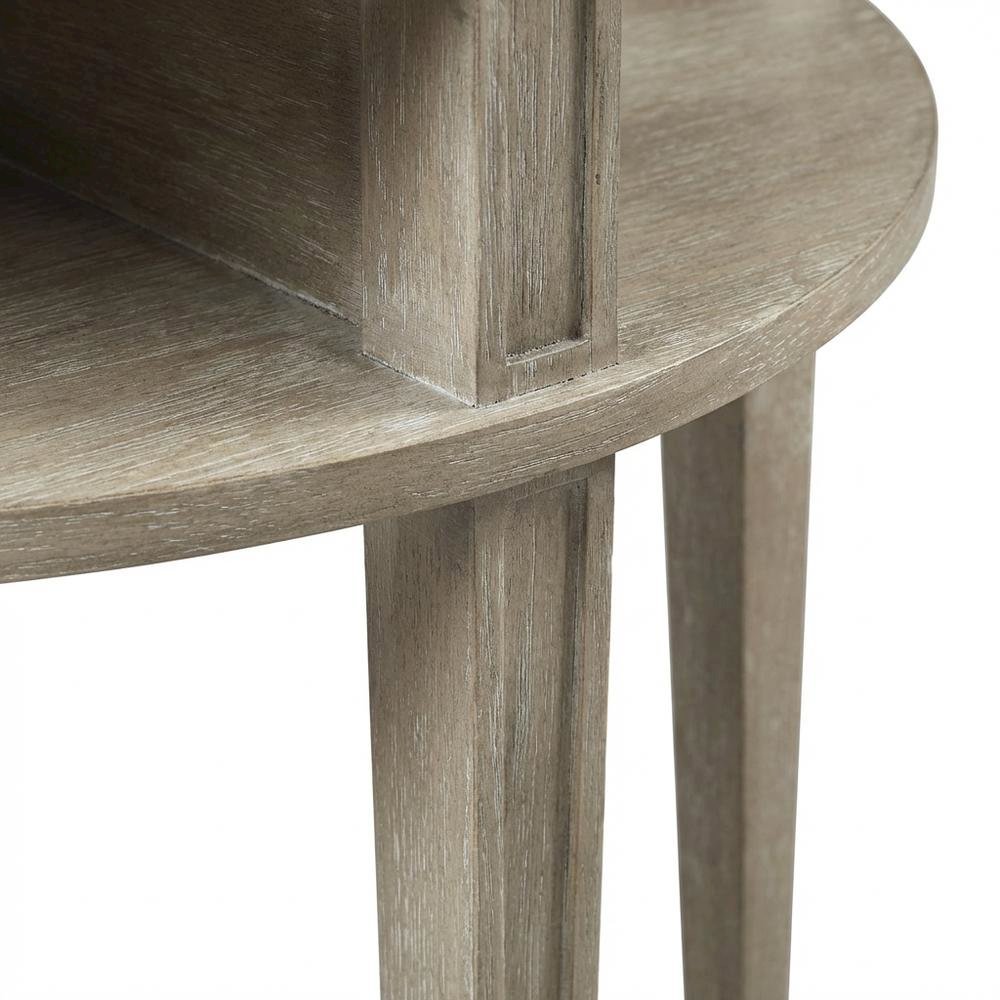 Wooden Storage Console Table with Flat Top and Open Shelf