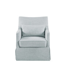 Elegant Blue Swivel Recliner – Rocker Chair for Living Room & Nursery