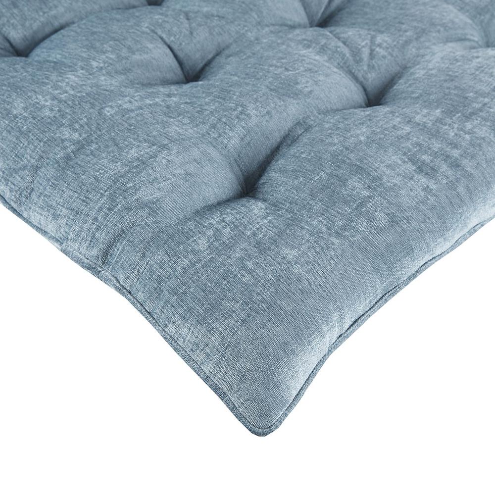 Aqua Bliss Chenille Lounge Floor Pillow Cushion, Belen Kox