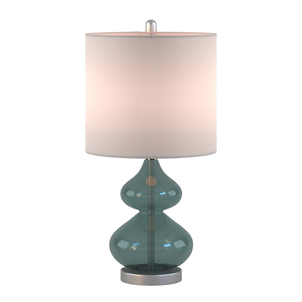 Ellipse Blue Glass Table Lamp Set (Set of 2), Belen Kox