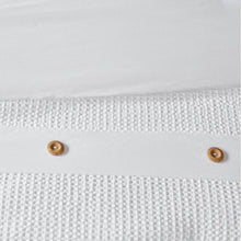 Finely 3 Piece Waffle Weave Cotton Duvet Cover Set, Belen Kox