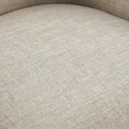Cream Swivel Lounge Chair with Multi Pattern and 56.28 lb weight