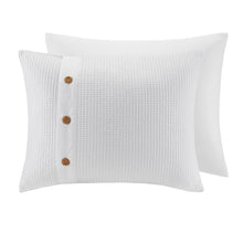 Finely 3 Piece Waffle Weave Cotton Duvet Cover Set, Belen Kox