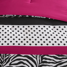 Reagan Pink Printed Comforter Set, Belen Kox