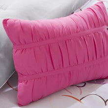 Asymmetrical Floral Print Comforter Set, Belen Kox