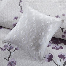 Purple Floral 8 Piece Comforter Set, Belen Kox