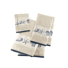 Bayside Embroidered 6 Piece Towel Set - Blue, Belen Kox