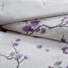 Purple Floral 8 Piece Comforter Set, Belen Kox