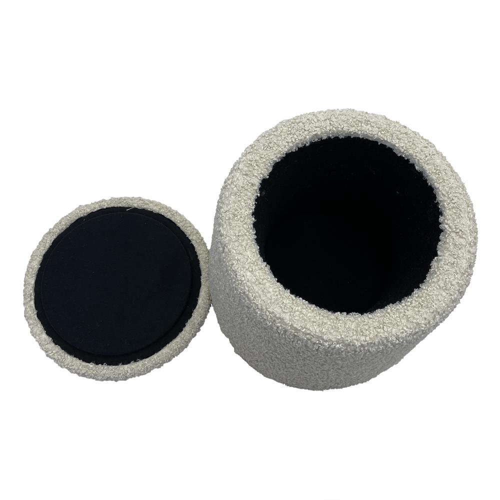 Round Storage Ottoman