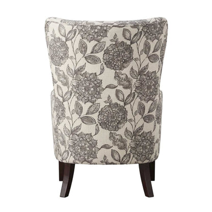 Winged Swoop Accent Armchair with Elegant Design and Comfortable Frame
