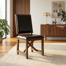 Chocolate Brown Dining Chair with Stylish Upholstery and Comfortable Design