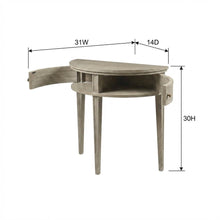 Wooden Storage Console Table with Flat Top and Open Shelf