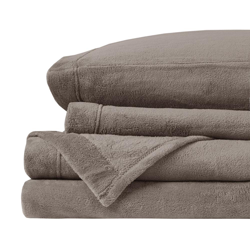 100% Polyester Knitted Plush Sheet Set,BL20-0451