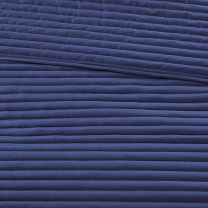 Serene Watercolor Stripe Seersucker Comforter Set, Belen Kox