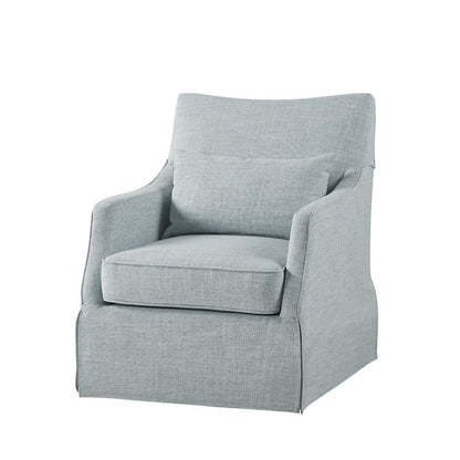 Elegant Blue Swivel Recliner – Rocker Chair for Living Room & Nursery