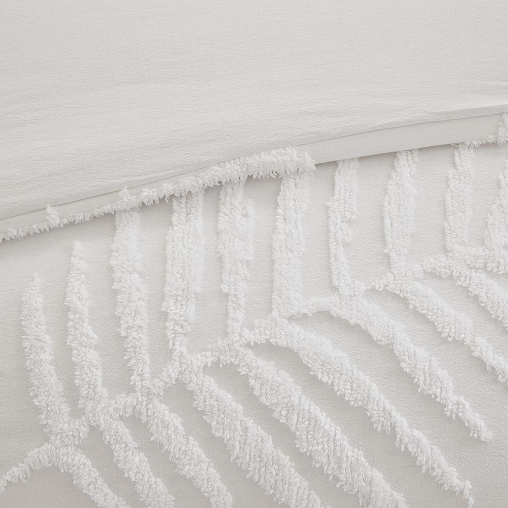 Coastal Palm Chenille 3-Piece Duvet Cover Set, Belen Kox