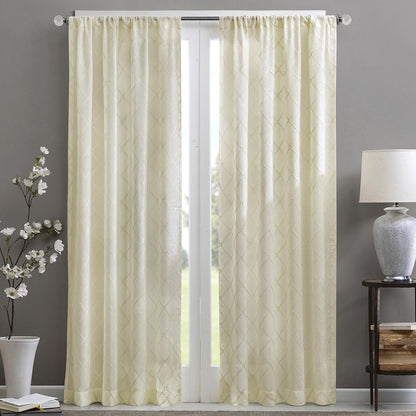 Diamond Sheer Window Curtain Panel