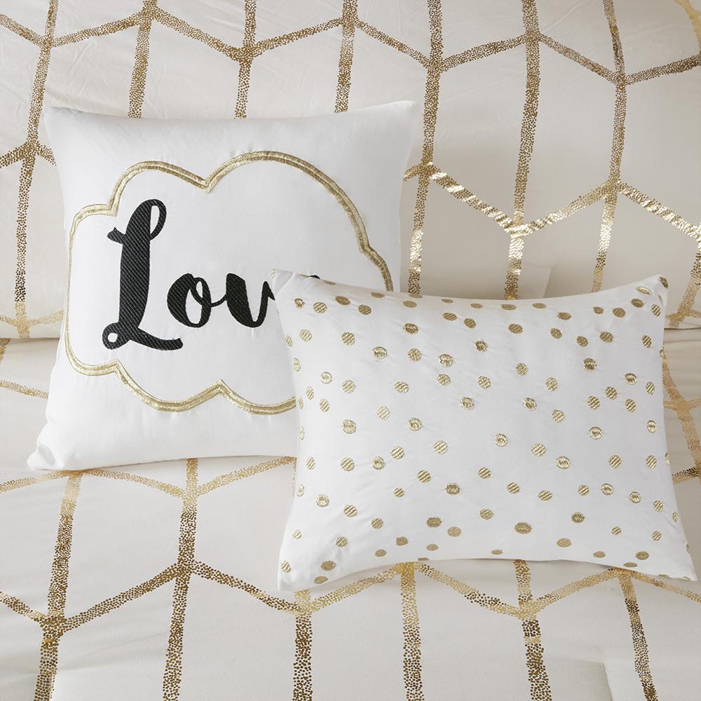 Ivory Majesty Gold Comforter Set, Belen Kox