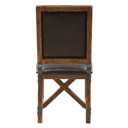 Chocolate Brown Dining Chair with Stylish Upholstery and Comfortable Design