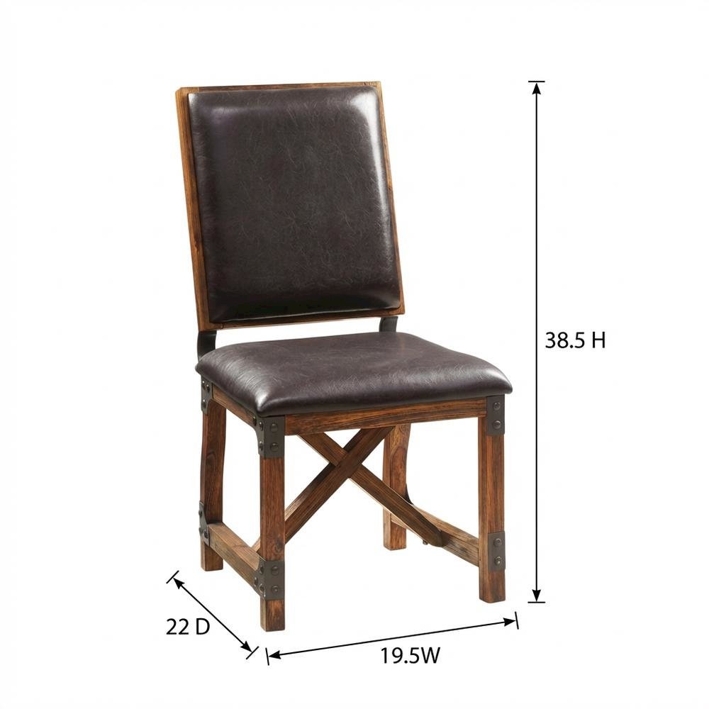 Chocolate Brown Dining Chair with Stylish Upholstery and Comfortable Design