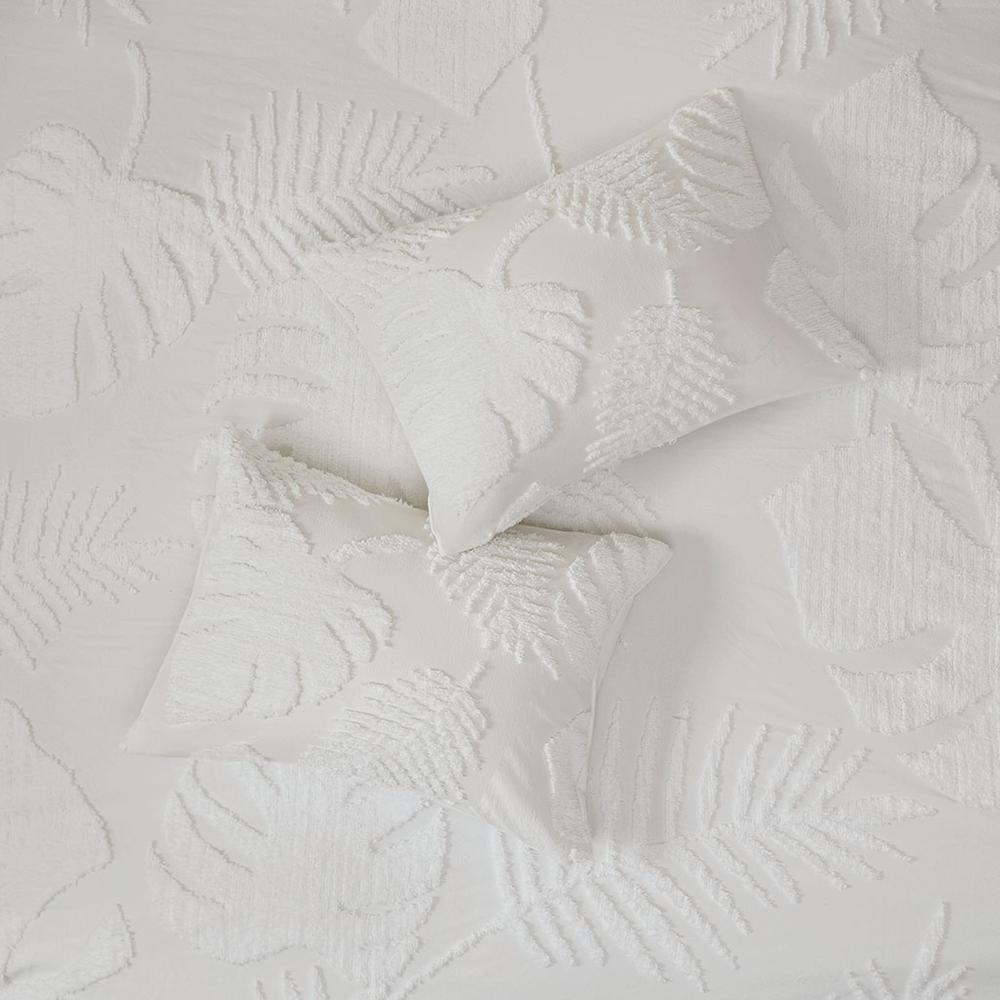 Coastal Palm Chenille 3-Piece Duvet Cover Set, Belen Kox