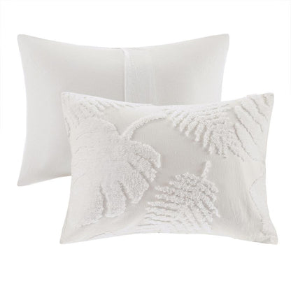 Coastal Palm Chenille 3-Piece Duvet Cover Set, Belen Kox