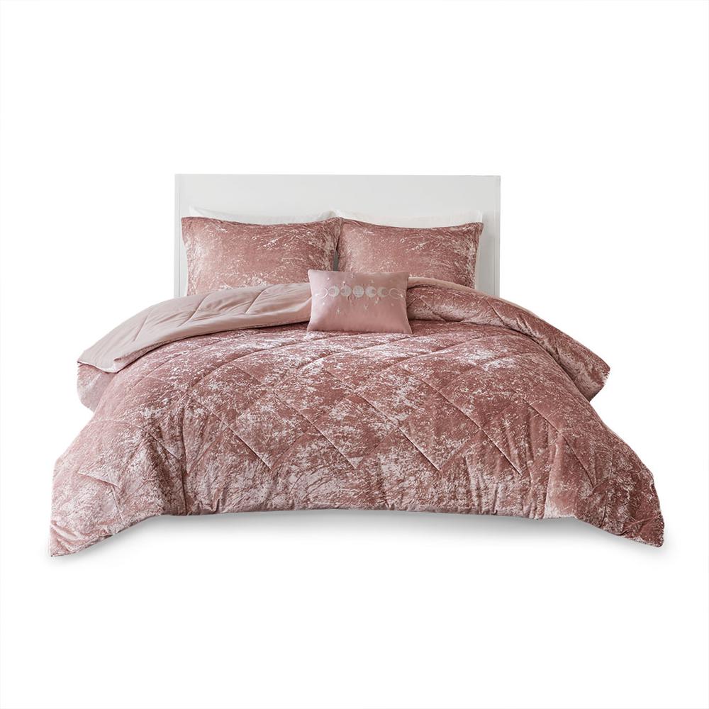 Lustrous Velvet Diamond Comforter Set, Belen Kox