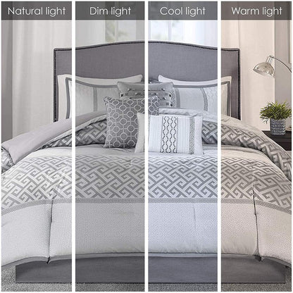 Bennett 7 Piece Comforter Set, Grey color