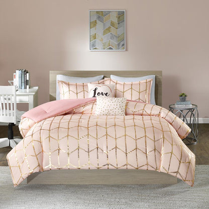 Metallic Printed Comforter Set