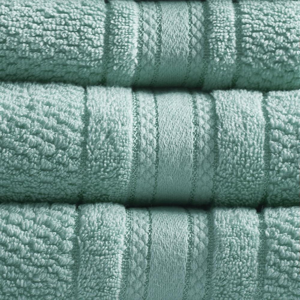 Luxe Teal Cotton 6-Piece Towel Set, Belen Kox