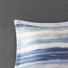 Serene Watercolor Stripe Seersucker Comforter Set, Belen Kox