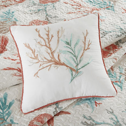 Vibrant Coastal Reversible 6pcs Sateen Coverlet Set, Belen Kox