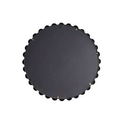 Beaded Round Wall Mirror 27"D