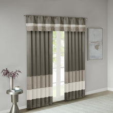 Natural Pintuck Striped Window Valance, Belen Kox