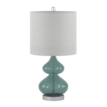 Ellipse Blue Glass Table Lamp Set (Set of 2), Belen Kox