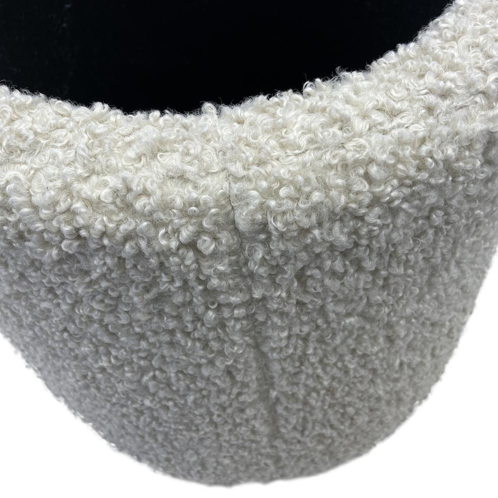 Round Storage Ottoman