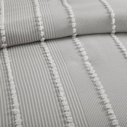Anslee 3 Piece Cotton Yarn Dyed Duvet Cover Set