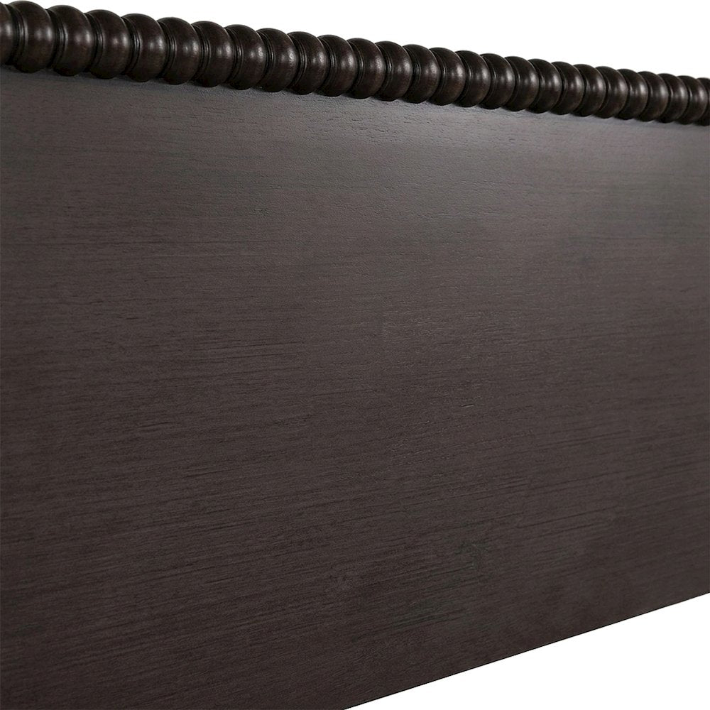 Beckett Acacia Veneer Queen Panel Bed with Tall Headboard, Morocco Brown