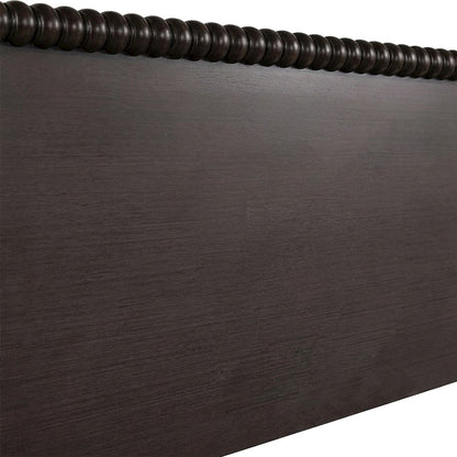 Beckett Acacia Veneer Queen Panel Bed with Tall Headboard, Morocco Brown