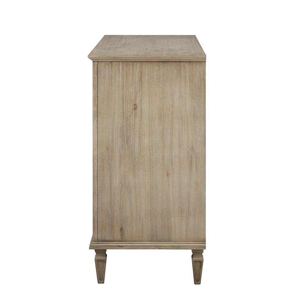 Brown Bedroom Dresser with Storage Drawers, Acacia Veneer and Rubberwood
